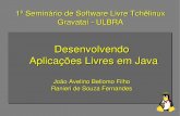 Desenvolvendo Aplicações Livres em Javagravatai.ulbra.tche.br/.../41-software_livre_em_java.pdf · Java Virtual Machine é, a grosso modo, um ... • O nome do Desenvolvedor fica