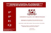 UNIVERSIDADE FEDERAL DE PERNAMBUCO · Química da Universidade Federal de Pernambuco, defendida e aprovada em 27 de Agosto de ... já em relação à folha a eficiência de remoção