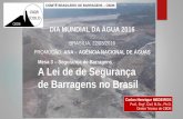 BRASÍLIA, 22/03/2016 PROMOÇÃO: ANA - AGÊNCIA …arquivos.ana.gov.br/imprensa/eventosprojetos/LeiSegurancaBarragens... · barragem ano do acidente fernandinho 1986 rio verde 2001