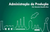 Administração da Produção - alexandre clemente alves · Atividades da Administração da Produção Responsabilidades Amplas • Proteção ambiental: desempenho da organização