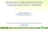 PESQUISA COM AGROTÓXICOS Instrução Normativa nº 36/2009 · conhecimentos a respeito da aplicabilidade de agrotóxicos, seus componentes e afins, da sua eficiência e ... Engenharia,