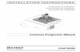 Cinema Projector Mount - downloads.chiefmfg.comdownloads.chiefmfg.com/MANUALS-I/MSPEPSPC2-I.pdf · Instruções de Instalação Cinema Projector Mount ... responsable de asegurarse