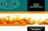 Sistema de Supressão por Aerossol - Sistema para incêndio! · Agente Extintor FirePro Todos os anos ocorrem incêndios que resultam na perda de muitas vidas e danos a bens e propriedades