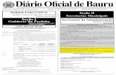 DIÁRIO OFICIAL DE BAURU 1 Diário Oficial de Bauru · benefício “ajuda de custo para filhos portadores de deficiÊncia”, devem efetuar ... rodrigo antonio de agostinho mendonÇa