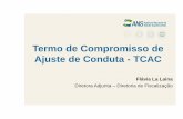 Termo de Compromisso de Ajuste de Conduta - TCAC · devido a sua eficiência e eficácia. Através dele a ANS alcança o verdadeiro sentido que um agente regulador deve promover,