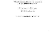 Matemática e suas Tecnologias Matemática Módulo 1 Unidades ... ampliado_V7/Matematica... · Unidades 1 e 2 . 2 Unidade 1 Página 5 ... medidas de qualidade de vida, ... planilhas