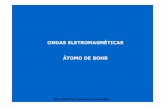 ONDAS ELETROMAGNÉTICAS ÁTOMO DE BOHR - iq.usp.br · Modelo do Átomo de Bohr ... Refinamento do Modelo Atômico de Bohr Estrutura “fina dos espectros atômicos” Órbitas elípticas