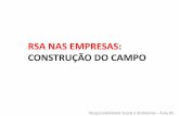 RSA NAS EMPRESAS: CONSTRUÇÃO DO CAMPO · Slide 1 Author: Cristina Almeida Created Date: 3/27/2012 9:14:38 AM ...