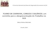 PLANO DE CARREIRA, CARGOS E SALÁRIOS: um caminho …portalarquivos.saude.gov.br/images/pdf/2014/dezembro/01/PCCS-Maria... · PLANO DE CARREIRA, CARGOS E SALÁRIOS: um caminho para