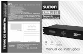 Manual CMPLUS G2 - AF - sulton.com.br _G2.pdf · Manual de . I Sumário Apresentaçâo CMPLUS G2-- Cabos que acornpanham a CMPLUS G2 Características _ _ _ ... alarme e informações
