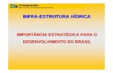 IMPORTÂNCIA ESTRATÉGICA PARA O DESENVOLVIMENTO DO BRASIL · DESENVOLVIMENTO DO BRASIL ... 1,1 milhões de hab. ... Aumento da oferta hídrica, propiciando a redução do êxodo