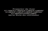 Projector da Acer X1185/X1185N/X1285/X1285N/ S1285/P1185 ...blog.bemol.com.br/bol/manuais/1/8/6/186069/1498049431278-PROJETOR... · † Se o projector tiver um filtro de ar, limpe-o
