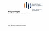 Apresentação do PowerPoint - di.ubi.ptsebastiao/Ensino/UBI/2017-2018/PROG/Teorica/T04.pdf · Programação T. 04 –Algoritmos e Programação Estruturada Mestrado Integrado em