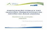 Relatório de avaliação ANEXOS - Agência Portuguesa do ... · Coimbra, 3 de março de 2015 Entidade Agência Portuguesa do Ambiente, I.P. Águas de Coimbra Águas de Portugal Águas