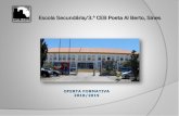 Escola Secundária/3.º CEB Poeta Al Berto, Sines · TÉCNICO DE LOGÍSTICA| PERFIL PROFISSIONAL O Técnico de Logística assegura o adequado funcionamento das atividades logísticas