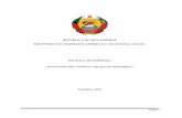REPÚBLICA DE MOÇAMBIQUE MINISTÉRIO DO TRABALHO, … de... · Como reconhecido em vários instrumentos de governação, o crescimento económico sustentável e inclusivo, cujo elemento-chave