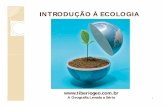 INTRODUÇÃO À ECOLOGIA - tiberiogeo.com.brtiberiogeo.com.br/texto/SlideAulaIntroducaoEcologia.pdf · É o ramo da ciência que estuda as relações dos seres vivos com o meio ambiente;