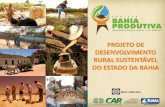 PROJETO DE DESENVOLVIMENTO RURAL SUSTENTÁVEL … · Projeto de Desenvolvimento Rural Sustentável do Estado da Bahia ... Vinculadas aos Planos de Desenvolvimento Municipal e Territorial,