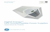 Digital Energy UPS-Uninterruptible Power Supplies · EMC FCC Classe B (1 kva), FCC Classe a (restante) Gabinete NEMA 1 * auto-selecionável ... O acesso frontal possibilita o posicionamento