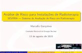 Análise de Risco para Instalações de Radioterapia - SEVRRA ...acquaviva.com.br/CBFM2015/trabalhos/CBFM_Palestras/14P_065.pdf · Marcello Gonçalves (Comissão Nacional de Energia