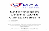 Enfermagem UniRio 2016mcaconcursos.com.br/wp-content/uploads/2016/05/ClinicaMedica4... · ICC – a ↓ de hemoglobina pode AUMENTAR o risco de ICC, ... Eletroforese da hemoglobina