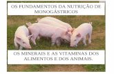 OS FUNDAMENTOS DA NUTRIÇÃO DE MONOGÁSTRICOSprofessor.pucgoias.edu.br/SiteDocente/admin/arquivosUpload/4383... · VITAMINAS •As vitaminas são substâncias orgânicas, presentes