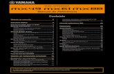 Manual de Referência - Yamaha Musical do Brasil · MX49 MX61 MX88 - Manual de Referência Estrutura básica Usando um computador conectado Usando aplicativos iOS Estrutura básica