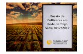 Ensaio de Cultivares em Rede de Trigo Safra 2017/2017 · 19 lg prisma limagrain do brasil m pão 20 lg supra limagrain do brasil m/t pão 21 marfim or sementes/biotrigo genÉtica