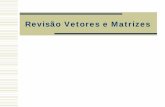 Revisão Vetores e Matrizes - cin.ufpe.brrmcrs/ESAP/arquivos/RevisaoAlgebra.pdf · 25 Matrizes Especiais Cálculo de um Determinante Para calcular os complementares devemos eliminar