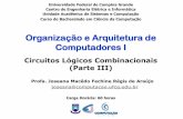 Organização e Arquitetura de Computadores - dsc.ufcg.edu.brjoseana/OAC_NA08.pdf · O primeiro Somador Completo pode ser substituído por um Meio Somador. Joseana Macêdo Fechine