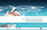 Programa Operacional Competitividade e Internacionalização · foram dinamizados pelo Professor ... do período de programação 2007-2013, bem como 12 Boas Práticas ... qualidade