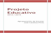 Projeto Educativo - aejcardosopires.ptaejcardosopires.pt/wp-content/uploads/2015/02/Projeto-Educativo.pdf · colocar duas questões fundamentais, ... oportunidades para partilhar