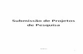 Submissão de Projetos de Pesquisa - cep.prpi.ufg.br£o_projeto(1).pdf · Protocolos já analisados e aprovados via SISNEP podem ser inseridos na Plataforma Brasil, desde que seu