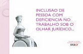 INCLUSAO DE PESSOA COM DEFICIENCIA NO TRABALHO … · 1999- Promulgada na Guatemala a Convenção Interamericana para a eliminação de todas as formas de discriminação ... continuada-