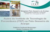 Simpósio Polo Gesseiro do Araripe - ipa.br - 3.pdf · Relatório Gerencial, devidamente aprovado pela SECTEC Submeta 2.4.2 - Manter 02 cursos técnicos no CT Araripe (Química e