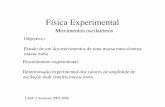 Física Experimental - lfx4.ist.utl.ptlfx4.ist.utl.pt/FisExp/MMola-bw.pdf · Física Experimental LEM 1º Semestre 2005-2006 Movimentos oscilatórios Objectivo: Estudo de um dos movimentos