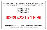 FORNO TURBO ELÉTRICO - G.Panizgpaniz.com.br/userfiles/categoria_arquivos/f0188bcdd4bb5318a65ff4... · Instalação Carrinho - Instalação Porta Esteira - Instalação testeira!