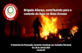 Brigada Aliança, contribuindo para o controle do fogo no ... · controle do fogo no Mato Grosso ... 1.000 propriedades rurais Totalizando mais de 4,5 milhões ha Presença em 13