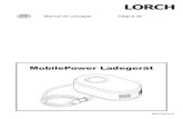 MobilePower Ladegerät · PT. Manual de ... Não é permitido desmontar o carregador ou a bateria. ... desligar o carregador da corrente e da bateria. Mensagens - 42 - 909.2149.9-01: