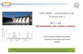 LOQ 4083 - Fenômenos de Transporte Isistemas.eel.usp.br/docentes/arquivos/4808662/LOQ4083/AULA 13... · 4 Os dutos são, na maioria, de seção circular (tubos), variando a espessura