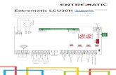 Entrematic LCU30H · Manual de instalação do quadro eletrónico para automatismos de um ou dois motores 24V (Tradução das instruções originais) ... Lampejante Fechadura elétrica