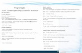panfleto programação II congresso verso - ufmt.br · 15:00 - 16:OOh Palestra Sociais O papel dos serviços ecossistêmicos na Conservação de Água: Aspectos Legais, Técnicos