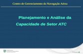 Planejamento e Análise da Capacidade de Setor ATC - icao.int · Planejamento e Análise da Capacidade de Setor ATC . Centro de Gerenciamento da Navegação Aérea OBJETIVO ... levantados