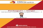 Português – Cespe · 8 Português Cespe | 100 Questões Comentadas e Corrigidas PROVA 2 – TCE-PA – 2016 Texto CB5A1AAA 1 Tratando-se do dever de prestar contas anuais, cabe,