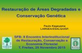 Restauração de Áreas Degradadas e Conservação Genéticaprogramaarboretum.eco.br/wp-content/uploads/2015/12/Paulo-Kageyama... · diferenÇas entre a floresta tropical e a temperada