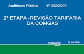 2ªETAPA-REVISÃO TARIFÁRIA DA COMGÁS · ferro fundido Impacto do Opex, Capex e Volume no PN da Comgás . Corte do Capex para obras de renovação Conclusão: A renovação reduz