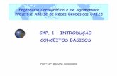 CAP. 1 – INTRODUÇÃO CONCEITOS BÁSICOS · CONCEITOS BÁSICOS Prof a Dr a Regiane ... estabelecido a partir da diferença entre nivelamento e contra numa seção, ... internet).