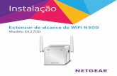 Extensor de alcance de WiFi N300 - downloads.netgear.com · • Ligar com configuração no navegador da Web. Para obter mais informações, consulte “Ligar com configuração no