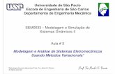 Modelagem e Análise de Sistemas Eletromecânicos Usando ... · Universidade de São Paulo Escola de Engenharia de São Carlos Departamento de Engenharia Mecânica SEM0533-Modelagem