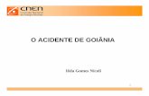 O ACIDENTE DE GOIÂNIA - disaster-info.netdisaster-info.net/lideres/portugues/brasil%2006/Apresenta%E7%F5es/... · materiais radioativos. Lições Identificadas. 79 As conseqüências